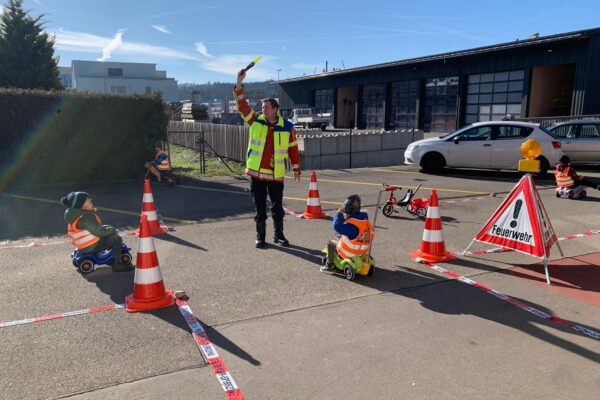 Kindergarten bei der Feuerwehr