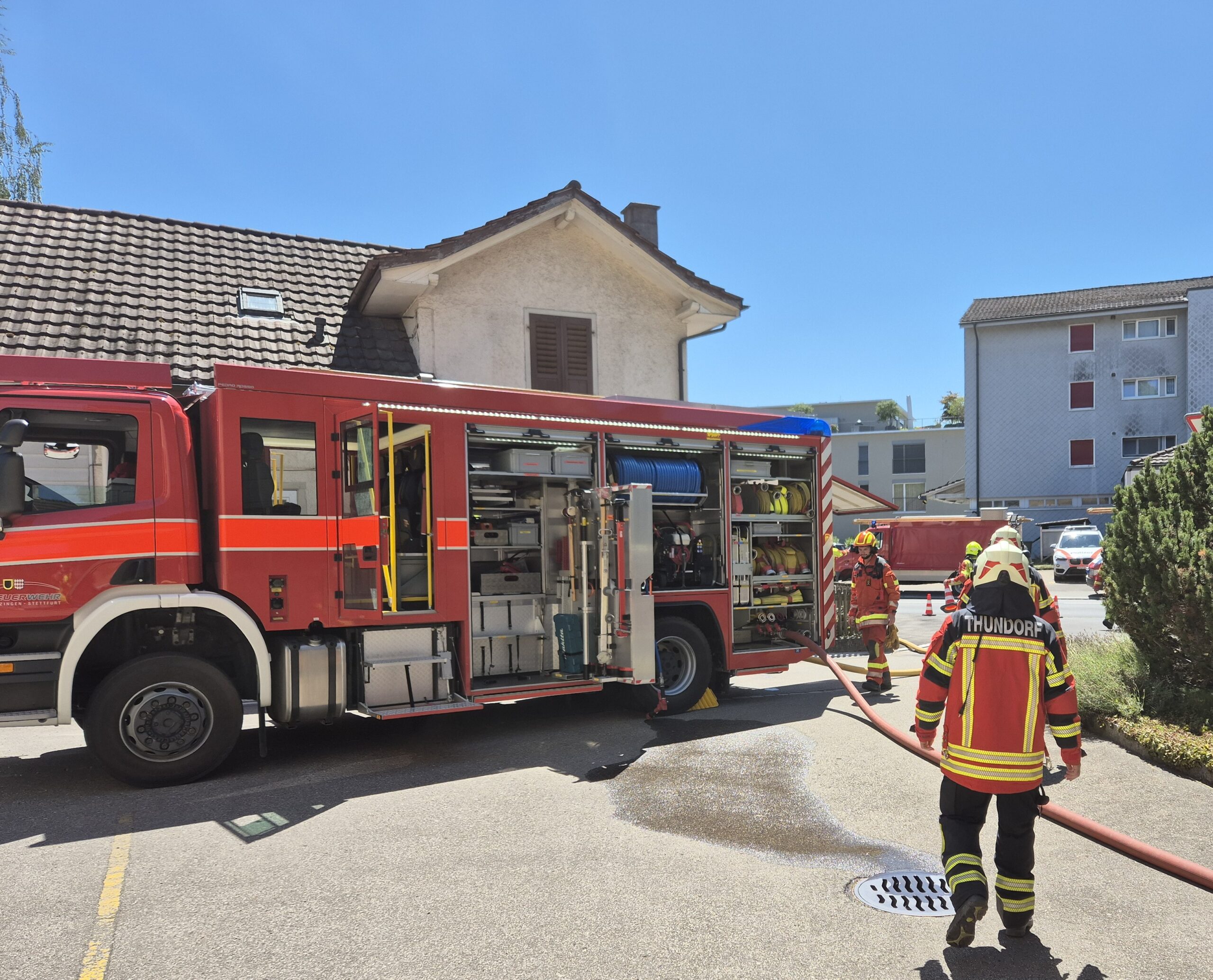 11/2026 Brand mittel: Rauch aus Keller in Matzingen